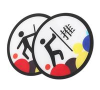 HOODANCOS Pegatina Acrílica para Puerta de Cristal 2 Piezas, Letrero para Empujar y Tirar, Señal Adhesiva para Tienda U Oficina, Recordatorio Práctico y Resistente, 22 Modelos Disponibles