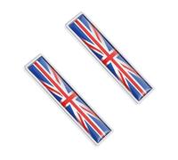 HOODANCOS Pegatina Metálica para Coche Diseño de Bandera Reino Unido, Calcomanía para Puerta de Vehículo, Adhesivo Estable para Decoración en Exteriores y Personalización Automotriz