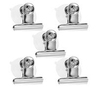 HOODANCOS Pinzas de Ventosa para Pared 5 Piezas Clips de Succión de Acero Inoxidable Base de PVC Prácticos Accesorios para Organización el Hogar Cocina y Baño