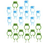 HOODANCOS Pinzas Nasales Profesionales para Detener Hemorragias Nasales Clip para Tope Nasal Antideslizante 20 Piezas 10 Azul 10 Verde Ligero y Cómodo para Cuidado Nasal y Respiración