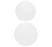 HOODANCOS Placa de Gel Redonda Reutilizable para Impresión Artística 15x0,8 Cm y 18x0,8 Cm, Material Flexible y Transparente, Kit de 2 Piezas para Manualidades y Técnicas de Impresión en