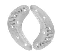 HOODANCOS Placas de Reparación de Tacón de Metal en Media Luna Hierro Duradero Antideslizante con Tornillos para Botas y Zapatos Hombre Protección Talón Uso Versátil