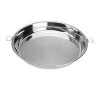 HOODANCOS Plato de Acero Inoxidable Doble Asa, Resistente al Calor, Fácil de Usar y Mover, Adecuado para Cocinar al Vapor Cocina