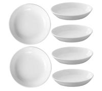 HOODANCOS Plato de Cerámica 4 Pulgadas para Calentador de Aceite y Derretidor de Cera, 6 Piezas para Uso en Quemador de Fragancias y Velas en Interiores