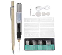 HOODANCOS Pluma Pulidora Eléctrica de 25w 3 Velocidades Ajustables, Mango Ergonómico y Cuerpo de Abs y Acero para Uso Profesional y Familiar