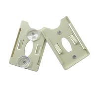 HOODANCOS Portatarjetas para Vehículo con Ventosa 2 Unidades, Organizador de Tarjetas Rfid para Parabrisas, Soporte Plástico Resistente en Color Beige para Gestión Documental y Tarjetas