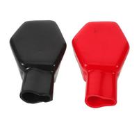 HOODANCOS Protector de Bornes de Batería para Coches y Motos Cubiertas Aislantes Impermeables para Terminales Positivos y Negativos Capuchones Antidesgaste y Polvo Fácil Instalación y