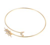 HOODANCOS Pulsera geométrica Brazalete decorativo Dorada Ajustable de Sol y Luna para Viajes y Uso Diario