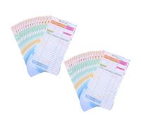 HOODANCOS Recambios de Hojas Perforadas A6 para Planificador de Presupuesto 6 Agujeros Papel Rayado Color Degradado 28 Hojas X 2 Unidades para Organización Mensual y Seguimiento de