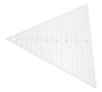 HOODANCOS Regla de Acolchado Triangular de 60 Grados de 8 Pulgadas en Acrílico, Plantilla Resistente y Fácil de Usar para Costura y Patchwork