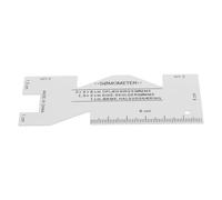 HOODANCOS Regla de Costura de Aluminio Ligera Bordes Lisos, Plantilla Precisa para Patchwork y Manualidades de Papel en Aleación de Aluminio