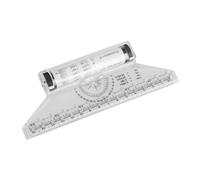 HOODANCOS Regla De Dibujo Multiusos 15 Cm Paralela Rodante Transparente para Técnicos Estudiantes Portátil Uso En Papel y Lienzo