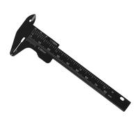 HOODANCOS Regla para Cejas 80 Mm Negro Regla Deslizante Calibrador Pequeño Plástico Herramienta Profesional para Maquillaje Permanente Estética y Tatuajes Uso en Salones y Hogar