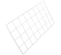 HOODANCOS Rejilla de Pared de Alambre 40x20 Cm para Fotos y Postales, Estante Metálico Decorativo Gris Claro, Organizador Mural Multifuncional para Almacenamiento y Exhibición en Hogar