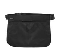 HOODANCOS Riñonera para Golf Negra 35.5x26.5 Cm de Tela Oxford con Correa Ajustable, Bolsa Ligera para Balones y Tees, Organizador Multiusos para Deportes al Aire Libre y Tenis