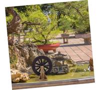 HOODANCOS Rueda de Agua Feng Shui Fuente de Mesa Decorativa para Acuario y Micro Paisaje Elegante y Compacto para Peceras y Escritorios