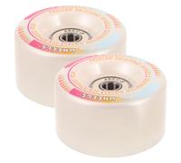 HOODANCOS Ruedas LED para Patines de Dos 58 MM Cambio de Color Poliuretano 90A Resistente 2 Piezas para Repuesto y Patinaje Nocturno Seguro