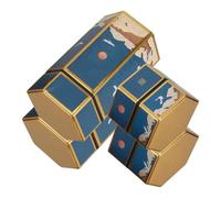 HOODANCOS Set de 4 Pitilleras Metálicas Herméticas para 50 G Almacenamiento Diseño Chino Vintage Recipientes Compactos para Oficina y Viaje Caja de Hojalata para Cigarrillos