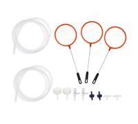 HOODANCOS Set de Red de Pesca DIY para Camarones 13 Piezas Red Portátil para Gambas Amano y Peces Betta Material Plástico Duradero Incluye 3 Redes y 2 Juegos de Color Color Aleatorio