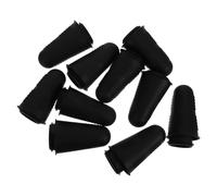 HOODANCOS Silicona Reutilizables para Puntas de Dedos Negros, Resistentes al Calor y Lavables, Ideales para Manipulación de Cuencos Calientes y Costura Manual, Paquete de 30 Unidades