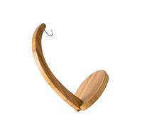 HOODANCOS Soporte de Bambú para Frutas de Mesa Gancho Estable para Plátanos Diseño Simple y Elegante Almacenamiento Doméstico que Protege Frutas y Decora Encimeras