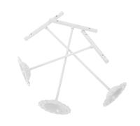 HOODANCOS Soporte de Exhibición de Pendientes Metálico Desmontable Forma T Blanco, Organizador para Joyería en Ferias, Tiendas y Fotografía, Set de 3 Unidades para Almacenamiento