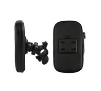 HOODANCOS Soporte Móvil para Bicicleta Base Giratoria de 360 Grados, Funda de Abs Dos Almohadillas Eva Extraíbles para Smartphones
