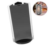 HOODANCOS Soporte para Menús: Elegante Exhibidor Acrílico Giratorio de Sobremesa para Restaurantes y Eventos, Portapapeles Vertical para Folletos
