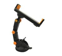 HOODANCOS Soporte para Teléfono Móvil y Tableta para Coche Negro, Soporte de Navegación Ajustable 360° Pies Antideslizantes, Compatible Mayoría de Smartphones, Multiarticulado para Ventana