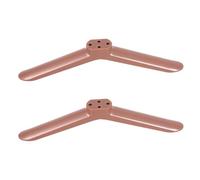 HOODANCOS Soportes Aplicables para TV de 40 Pulgadas Color Oro Rosa Patas de Soporte Independientes Tornillos Incluidos Base Portátil para Salón Dormitorio Oficina Compatible Televisores