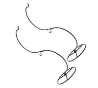 HOODANCOS Soportes Colgantes de Hierro Negro para Terrarios Pequeños Paquete de 2 Unidades Soporte de Exhibición para Esferas de Cristal y Macetas de Interior Adecuado para Decoración de