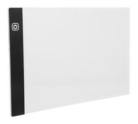 HOODANCOS Tablero de Luz LED A4 Portátil para Dibujo y Caligrafía con Brillo Ajustable, Diseño Translúcido y Material Plástico Ligero Adecuado para Bocetos y Artistas