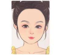HOODANCOS Tablero De Práctica De Maquillaje Facial Reutilizable Plantillas De Pintura Para Artistas y Principiantes Para Adultos Material Flexible Simulación De Rasgos Faciales Para