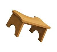 HOODANCOS Taburete de Baño de Madera Maciza Escalón Estable y Compacto para Adultos Soporte Antideslizante para Inodoro Diseño Práctico y Fácil de Limpiar para Cuarto Baño y Uso Portátil