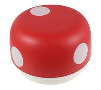 HOODANCOS Taburete para Pequeño Forma de Hongo Rojo, Altura 18 Cm, Plástico Resistente Antideslizante, Reposapiés Versátil para Baño, Cocina y Dormitorio, Adecuado para Cambio de Zapatos