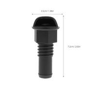 HOODANCOS Tapón De Drenaje para Contenedor De Peces Vivos Ventilación Marina A Través del Casco Tapón De Drenaje para Pozo Accesorios A Través del Casco Tipo Tornillo