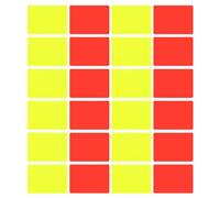 HOODANCOS Tarjetas de Árbitro de Fútbol 24 Piezas 12 Rojas 12 Amarillas para Partido Profesional y Amateur Resistentes Compactas y Visibles para Uso Competición Oficial