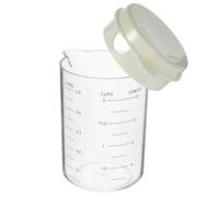HOODANCOS Taza Medidora de Líquidos con Tapa 500 Ml Plástico Resistente Graduada para Cocina y Repostería Apta para Lavavajillas Adecuado para Medir Harina Aceite y Otros Ingredientes