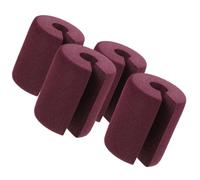 HOODANCOS Tope de Puerta Pinza de Dedo para Pequeños, Protector Infantil para Puertas y Ventanas, Material Nbr Marrón, Fácil Instalación y Reposicionable, 4 Piezas para Hogares y Guarderías