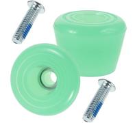 HOODANCOS Topes de Freno para Patines de Cuatro Ruedas y Doble Almohadillas de Freno de PU Duradero Color Verde Accesorios para Patinaje Infantil Paquete de 2 Unidades Tornillos