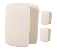 HOODANCOS Topes de Puerta a Prueba de Bebés 3 Piezas Color Beige, Material Eva, Protección contra Pellizcos y Portazos, Fácil Instalación, para Puertas de 2-7 Mm, Seguridad Infantil