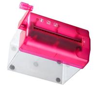 HOODANCOS Trituradora Manual de Papel de Sobremesa Roja, Pequeña y Resistente al Desgaste, sin Electricidad, para Oficina, Hogar y Escuela, Accesorio Práctico para Destruir Documentos A4