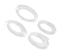 HOODANCOS Tubo Termorretráctil Transparente para Patillas de Gafas 4 Rollos 5Mm 6Mm 7Mm 12Mm X 3m Funda Antideslizante y Protectora para Accesorios de Gafas Sujeción Cómoda y