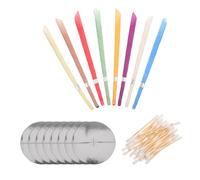 HOODANCOS Varillas Compactas Aromáticas para Limpieza de Oídos Bastoncillos Convenientes y Seguros con Marcador de Seguridad Kit Portátil para Eliminación de Cerumen y Mejora del Descanso