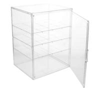 HOODANCOS Vitrina Transparente y Montaje Fácil Caja de Almacenamiento 4 Niveles Ajustables y Diseño Desmontable Protección contra Polvo para Panadería para Pasteles y Pan para Cocina