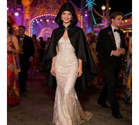 Hooded Cape - Elegant Medieval Cosplay Costume, Soft Lightweight Hooded Cloak, Polyester Short Festival Cape Accessory, Comfortable Masquerade Stage Outfit | For Girls Women Teens Home Carnival Party