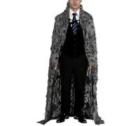 Hooded Cape, Halloween Robe, Rags Cosplay Cloak, Breathable Costume Outfit, Tattered Scary Capes for Dramatic Effect, Eerie Transformation, Spooky Fun, Haunted House, Theater, 110/22/2 Inches