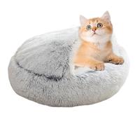 Hooded Cat Bed, Comfortable Shell Bed, Plush Cat Bed for Indoor Cats, Warm Cat Kennel, Soft Cat Bed for Home, Cozy Cat Bed with Hood, Indoor Cat Sleeping Bag, Cat Cave Bed for Relaxation, Luxury Cat
