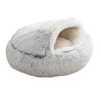 Hooded Cat Bed, Comfortable Shell Pet Bed, Warm Plush Cat Bed, Indoor Cat Kennel, Soft Cat Hooded Bed, Pet Bed For Cats, Cozy Cat Sleeping Bag, Luxury Cat Bed, Insulated Cat Bed, Cat Hideaway Bed