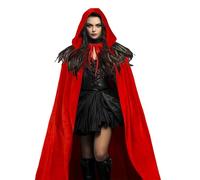 Hooded Cloak, Unisex Halloween Costume Robe, Medieval Witch Cosplay Outfit, Full-Length Party Dress Cape, Lightweight Garment, Ideal for Renaissance Events Women Adult Themed Occasions